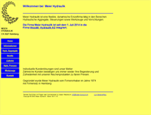 Tablet Screenshot of meier-hydraulik.ch